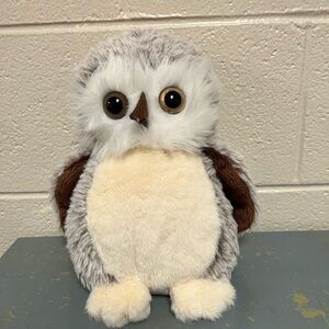 Bukowski (Sweden) Owl Plush Stuffed Animal “The Great Hoohoo” 11" tall.Like new!